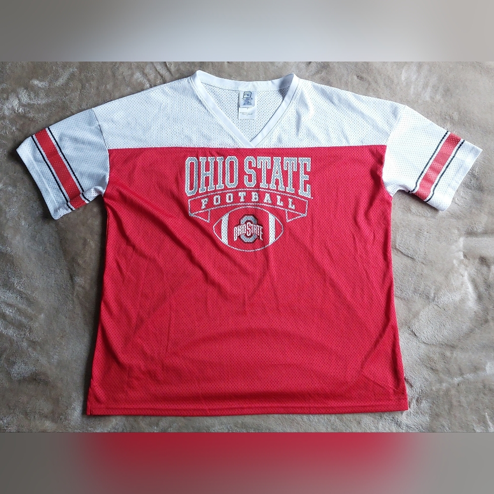 Ohio State Buckeyes NCAA Women's Oversized Football Jersey | M